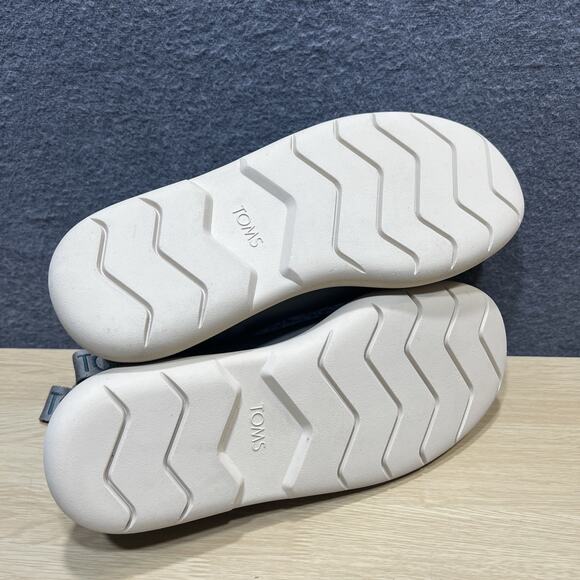 TOMS Boot Leather/Suede Hiking Boots Gray Womens Size 8.5 - Picture 7 of 9